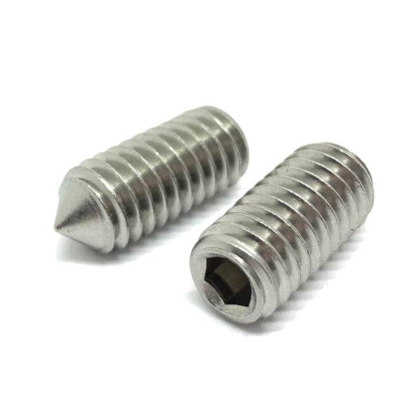 18-8 (304) Stainless Cone Point Set Screws