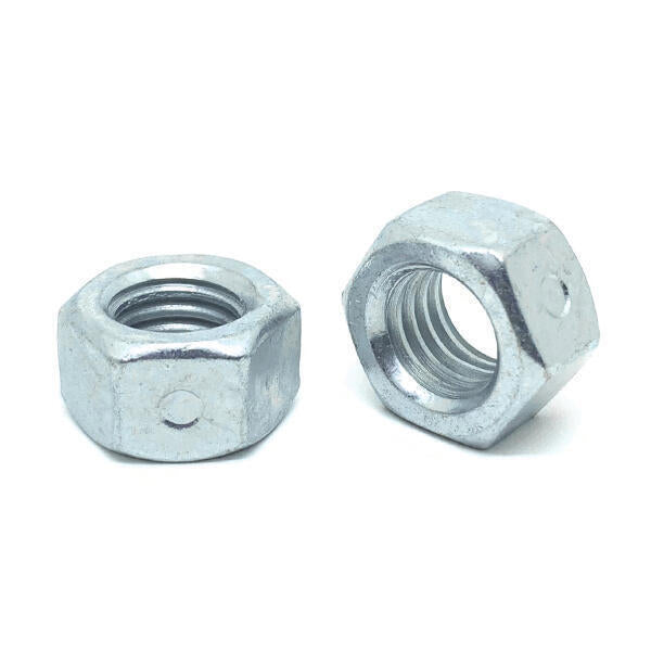 9/16"-12 Steel Two Way Reversible Hex Lock Nuts Zinc