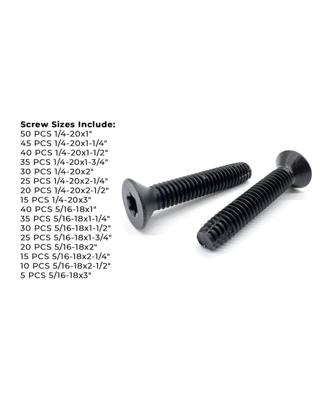 Star Drive Flat Head Trailer Floorboard Deck Screws Assortment - 441 PCS