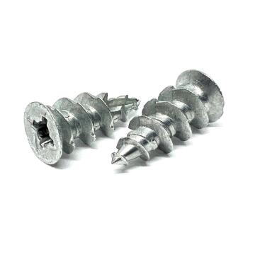 7/16 x 1-1/4 USA Made E-Z Anchor Mini Zinc Die Cast for use w/#6, 7, & 8 Screws