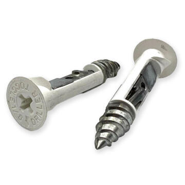 9/16 x 2-1/2 USA Made E-Z Anchor Toggle W/LG Wash Face Zinc Die Cast for use w/#8 Screws