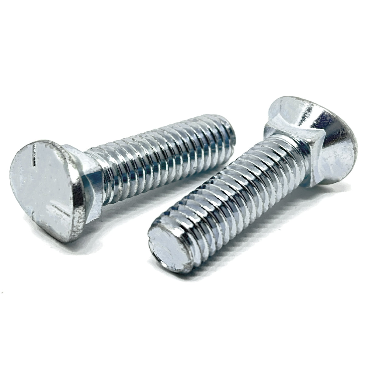 3/8-16x1-1/2" Grade 5 Elliptical Head Plow Bolts Zinc