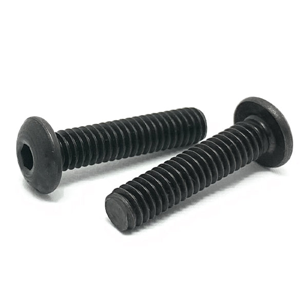 100pcs Black Oxide 6-32 X 1/4" Button Head Socket Cap Screws – Alloy Steel, Grade 8