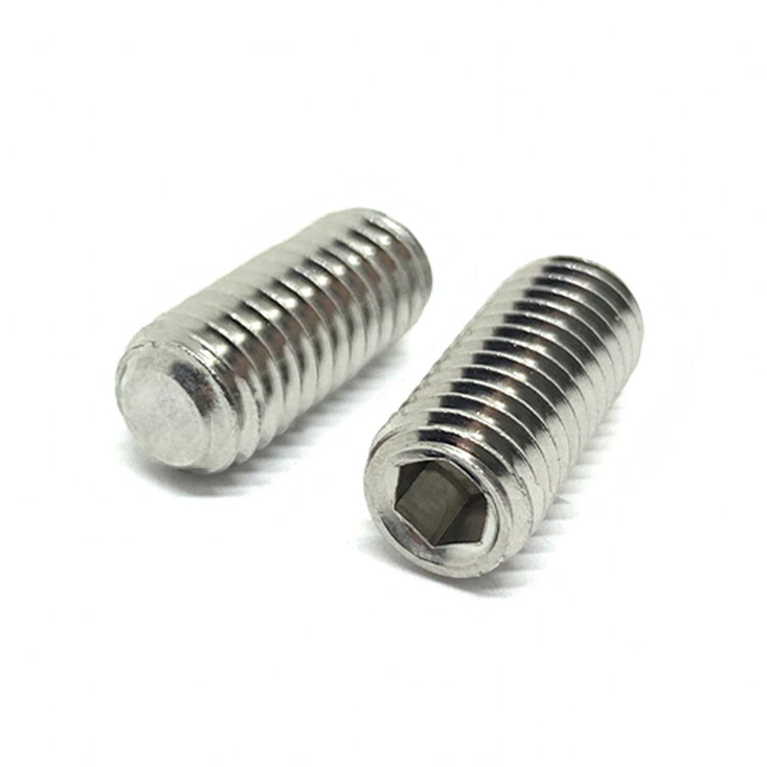 1/4"-20x1" Stainless Steel Flat Point Allen Socket Set Screw