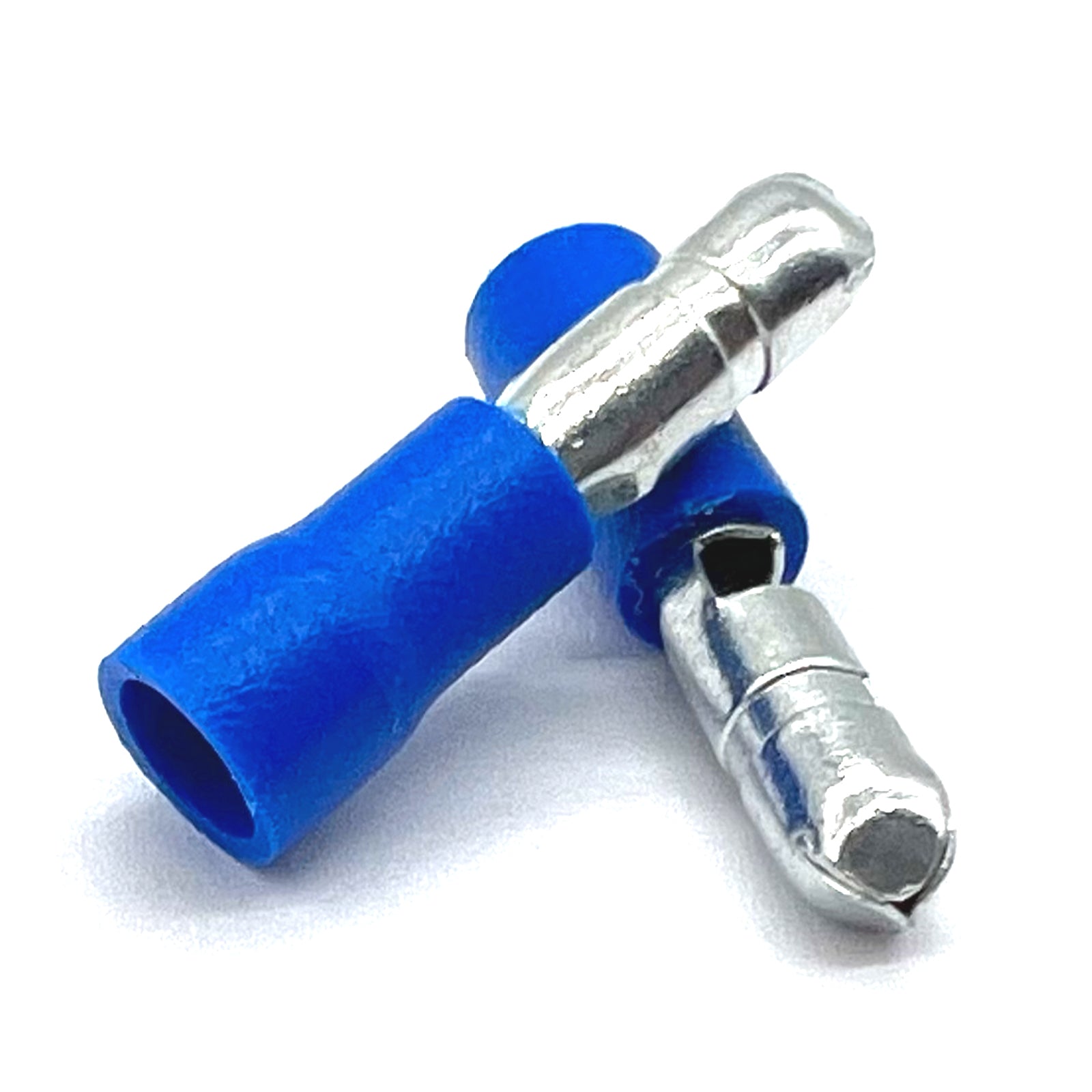Blue PVC/Vinyl Male Bullet Crimp Connector, AWG 16-14