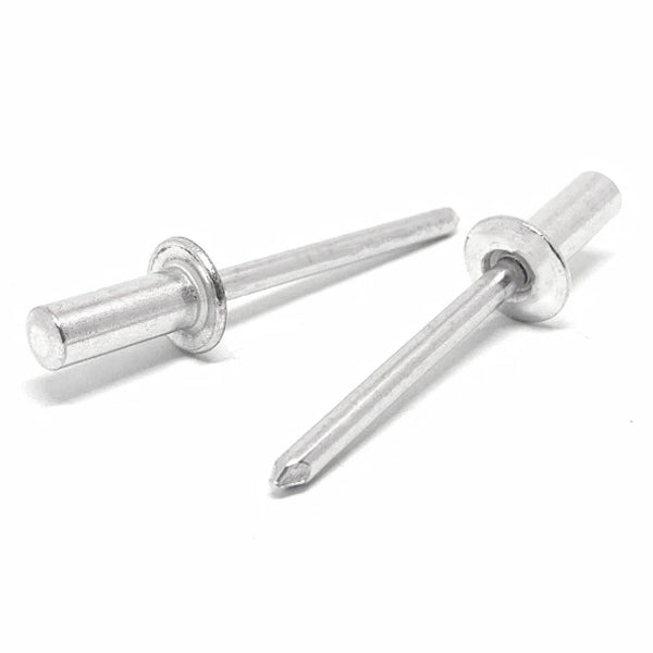 1/8" Dia 3/16" - 1/4" (44) Grip - Closed End Dome Head Blind Rivets Stainless/Stainless Steel Mandrel