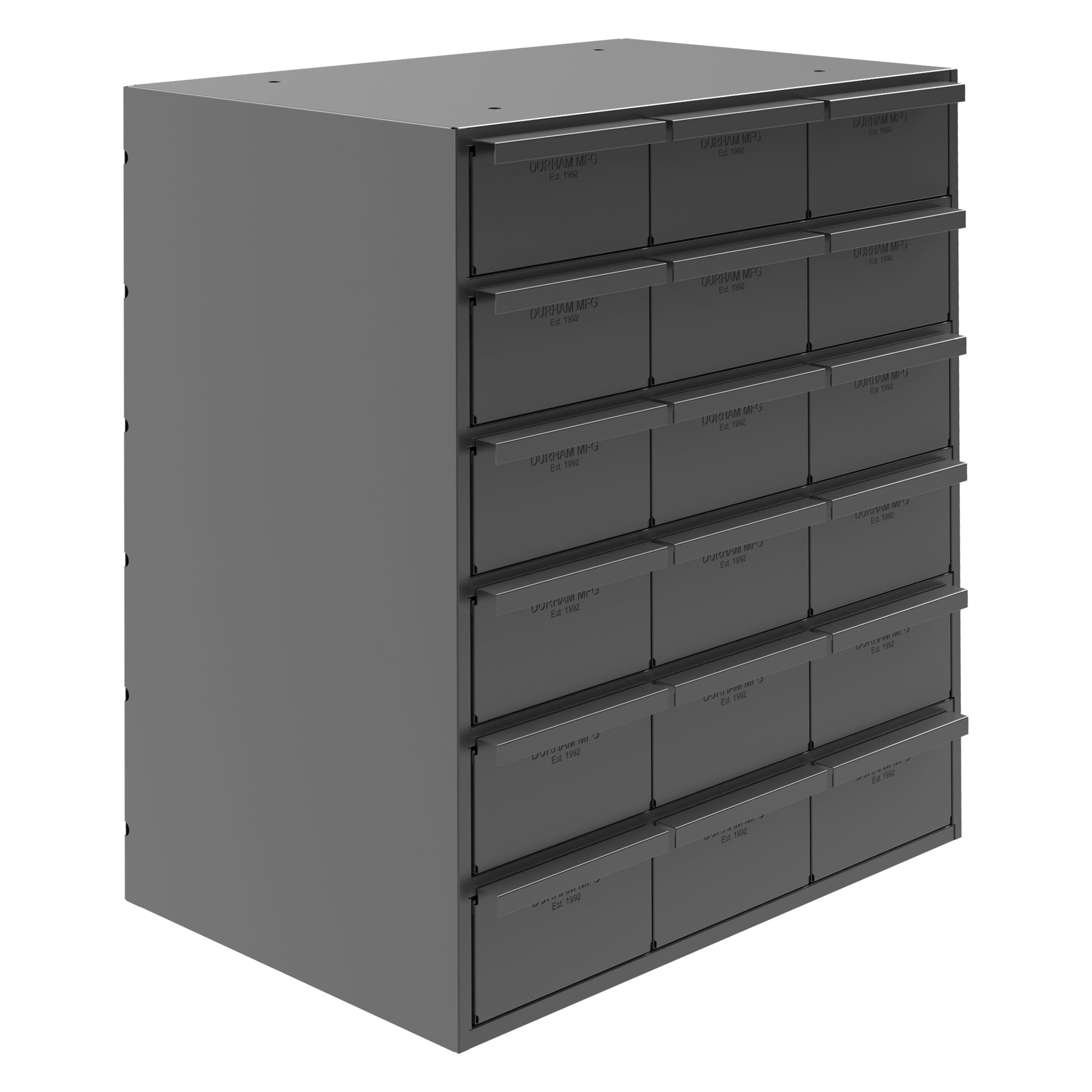 18 Drawer Metal Storage Rack Tall Cabinet