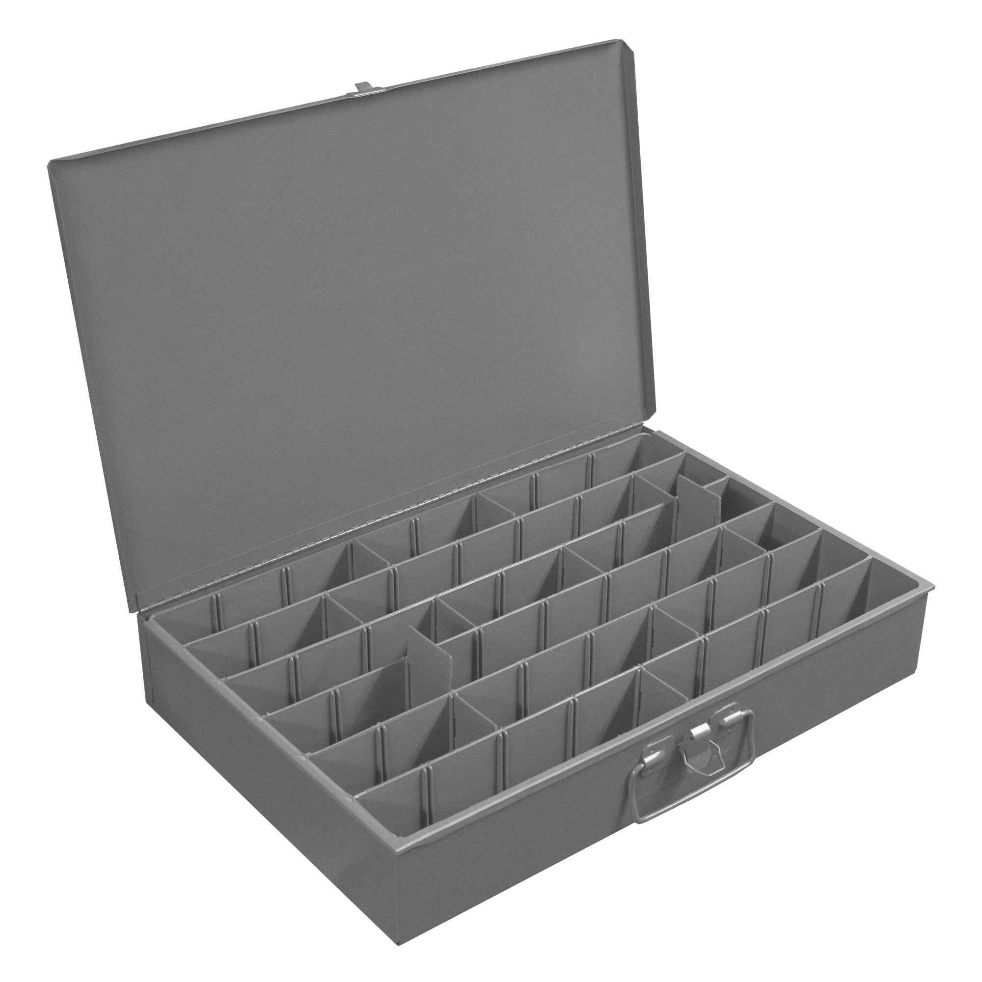 Adjustable Horizontal Insert Large Metal Locking Drawer Compartment Box
