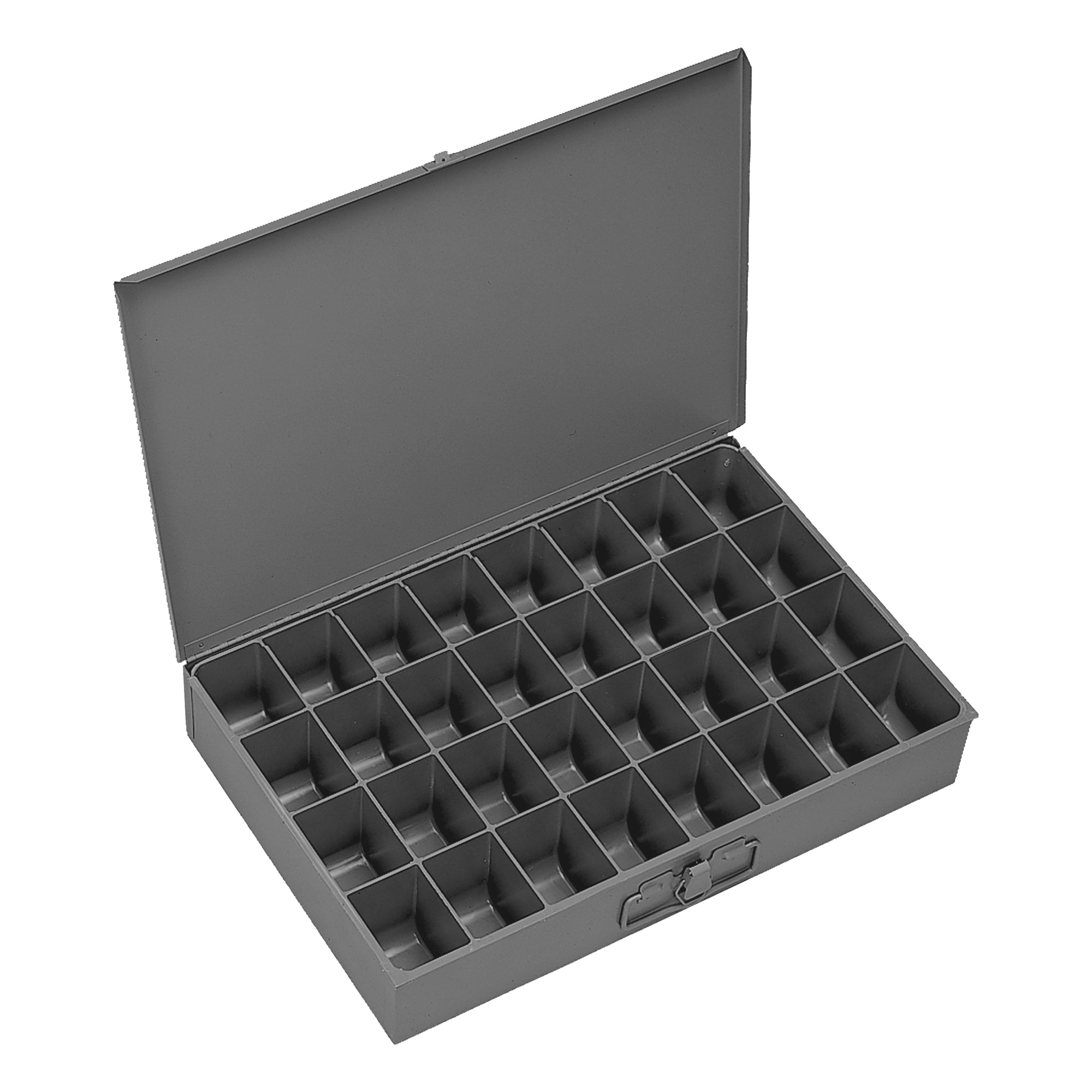32 Hole Large Metal Locking Drawer Compartment Box