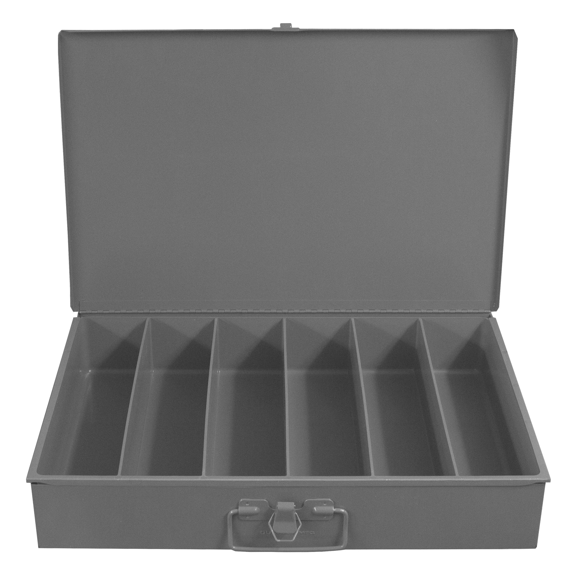 6 Vertical Hole Large Metal Locking Drawer Compartment Box