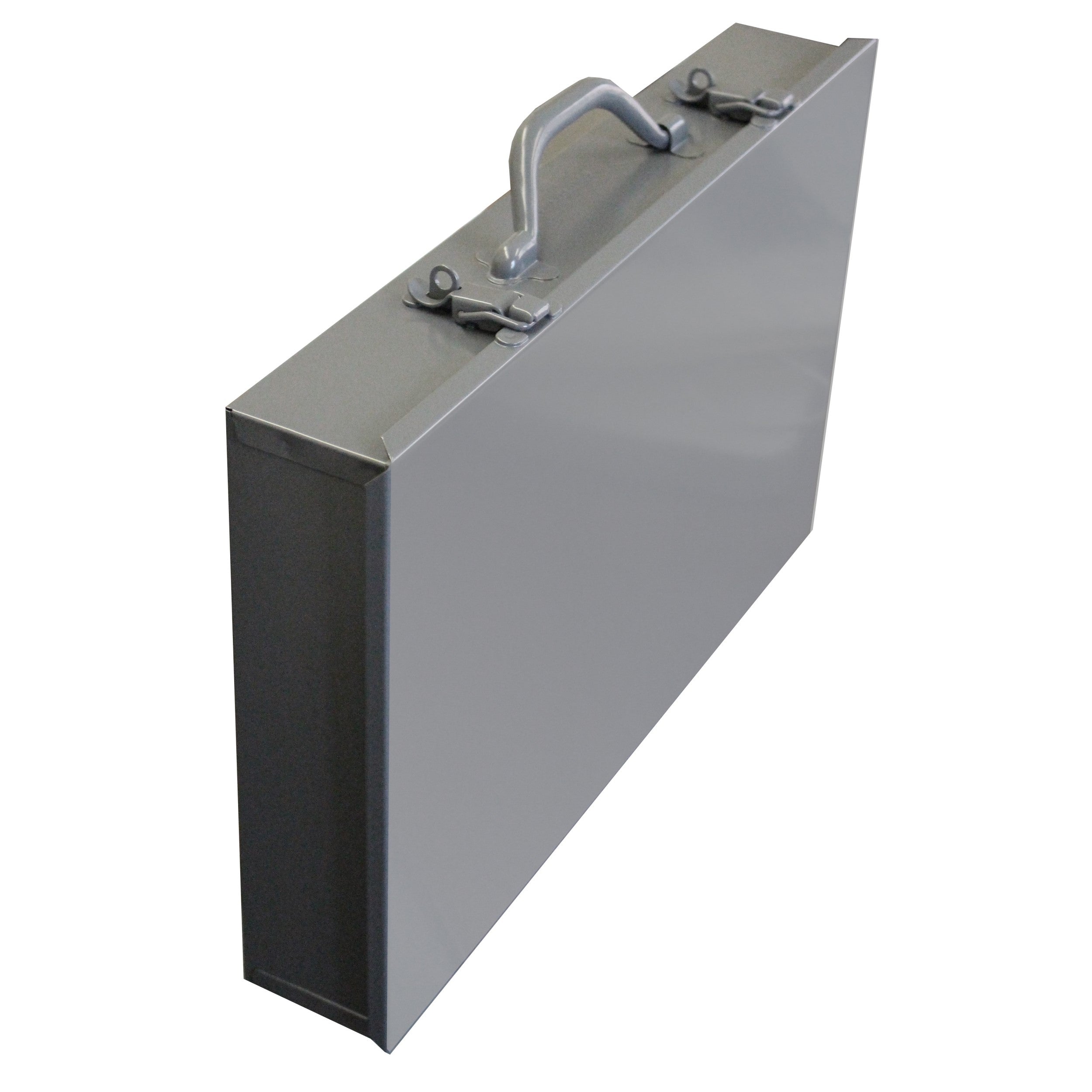 Adjustable Vertical Insert Large Metal Duel Locking Drawer Compartment Box w/ Comfort Grip Handle