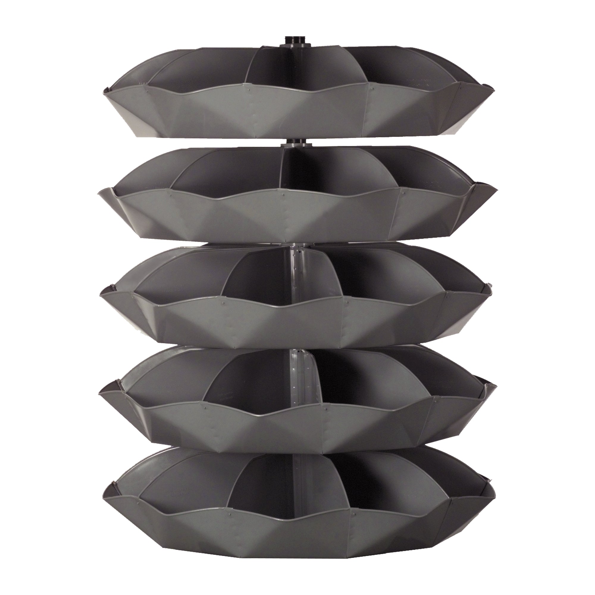 44" Metal Revolving Rotabin with 50 Compartments