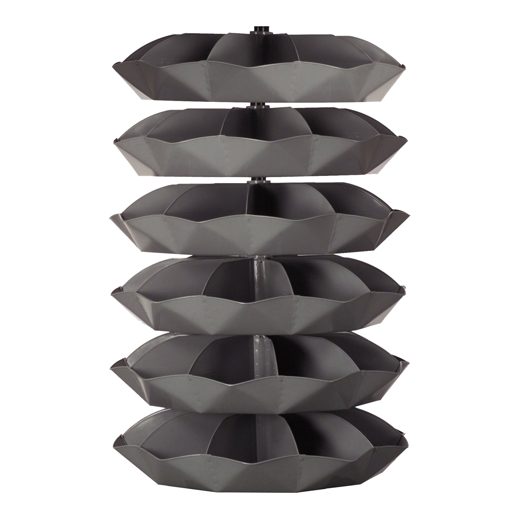 44" Metal Revolving Rotabin with 60 Compartments
