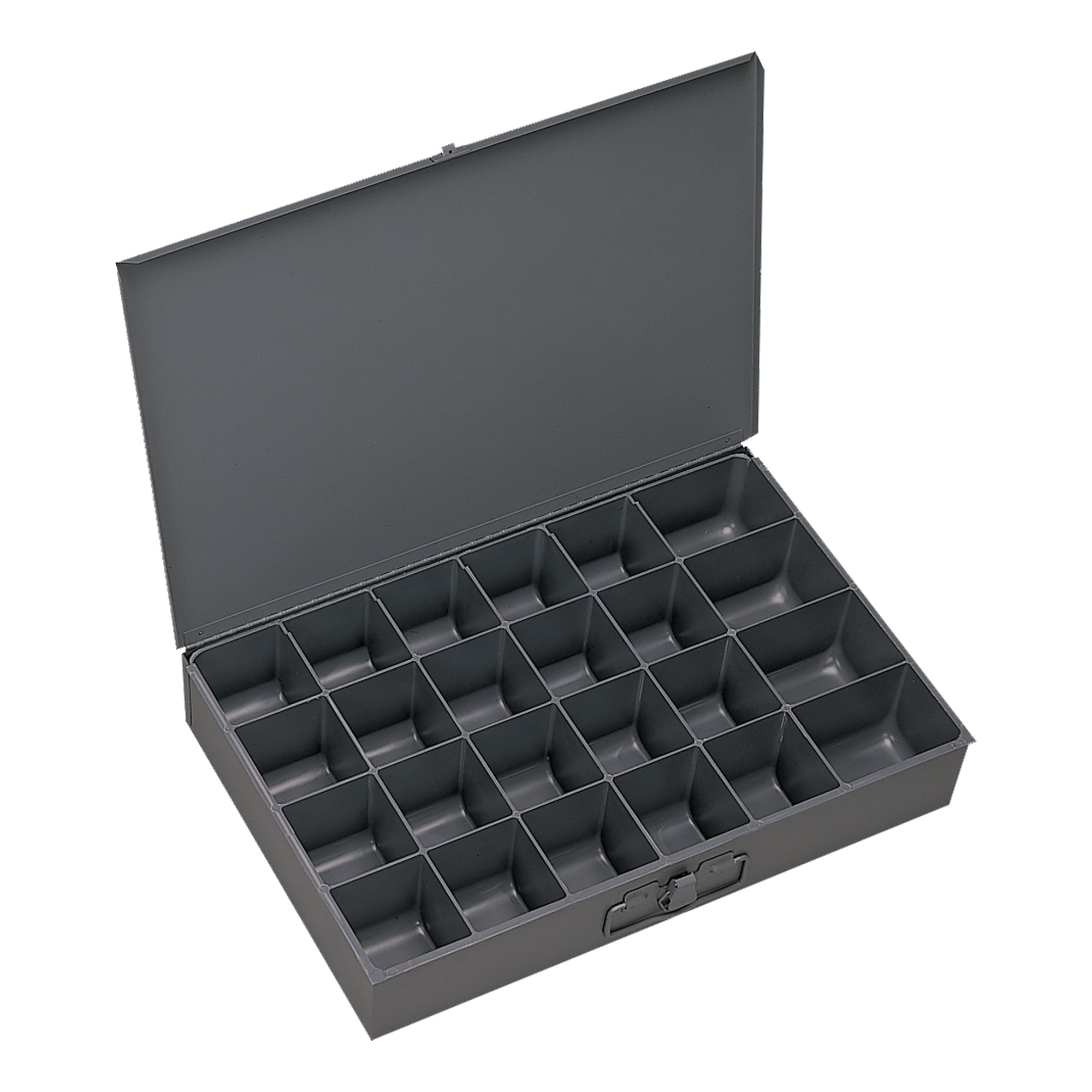 24 Hole Metal Locking Drawer Compartment Box
