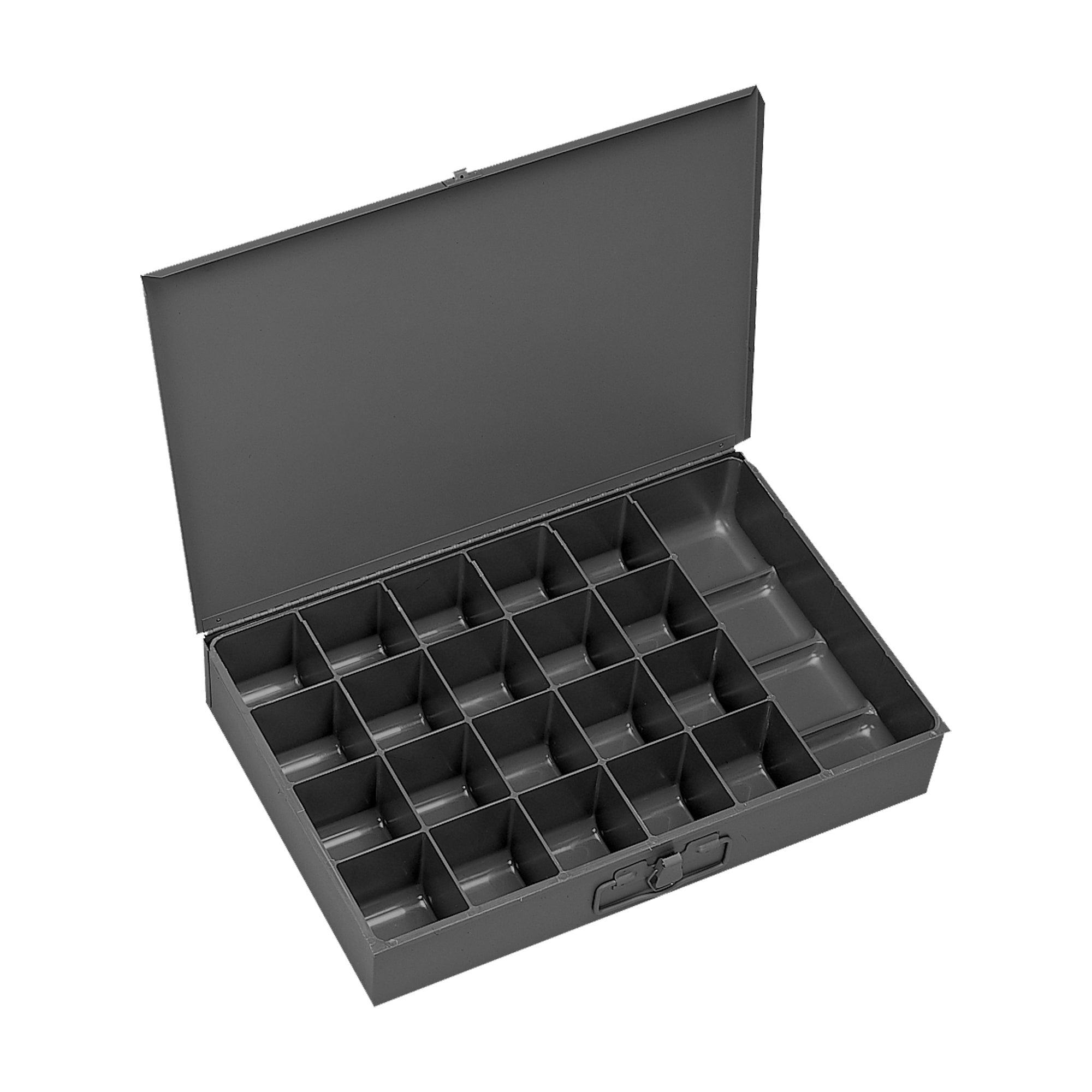 21 Hole Metal Locking Drawer Compartment Box