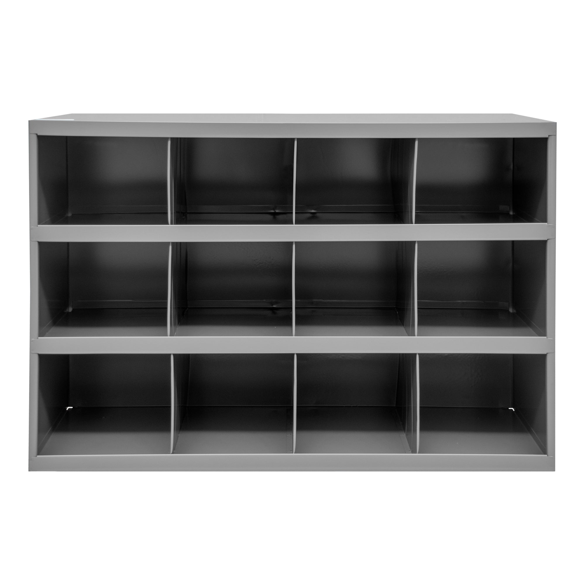 12 Hole Metal Divider Bin 12" Deep