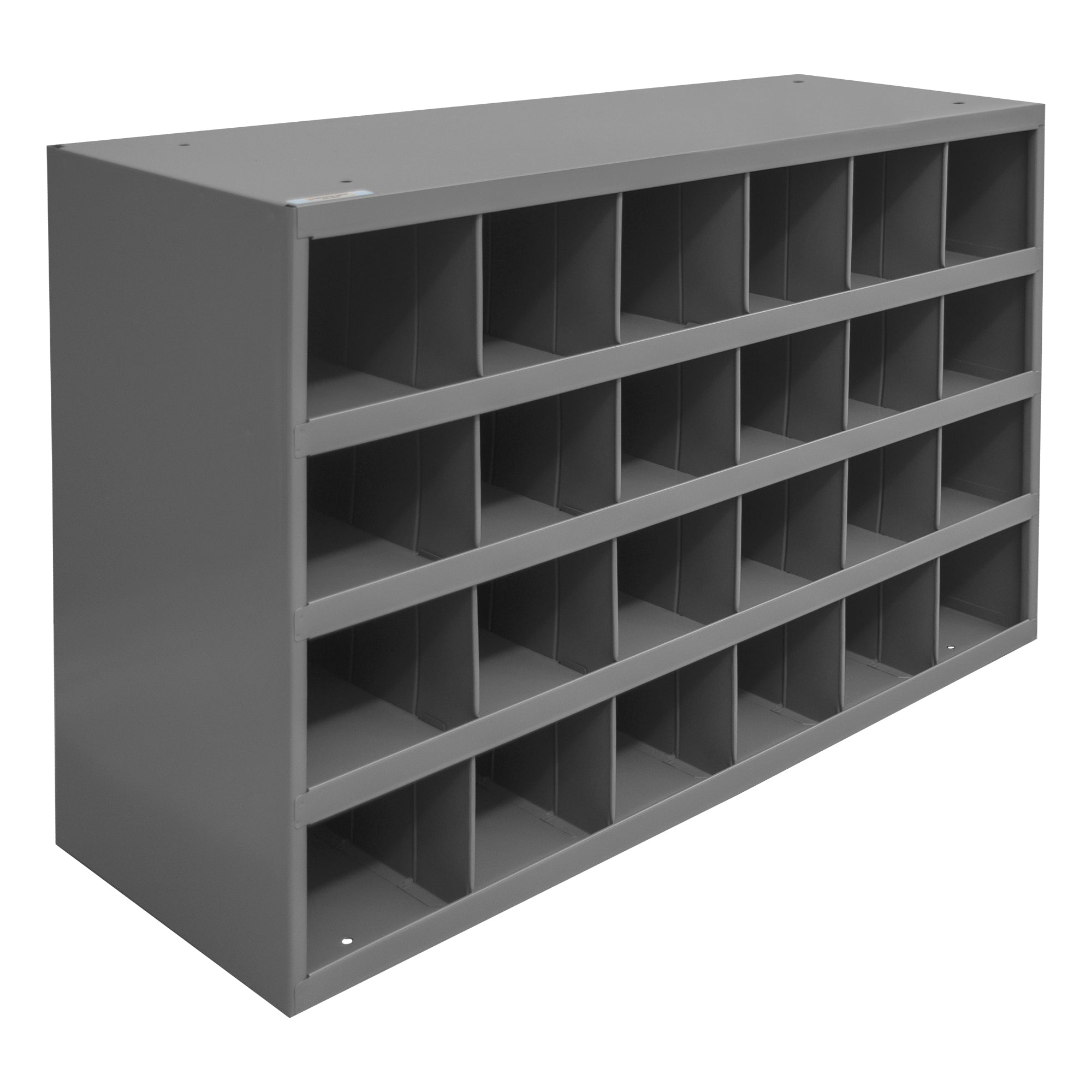 24 Hole Metal Divider Bin 12" Deep