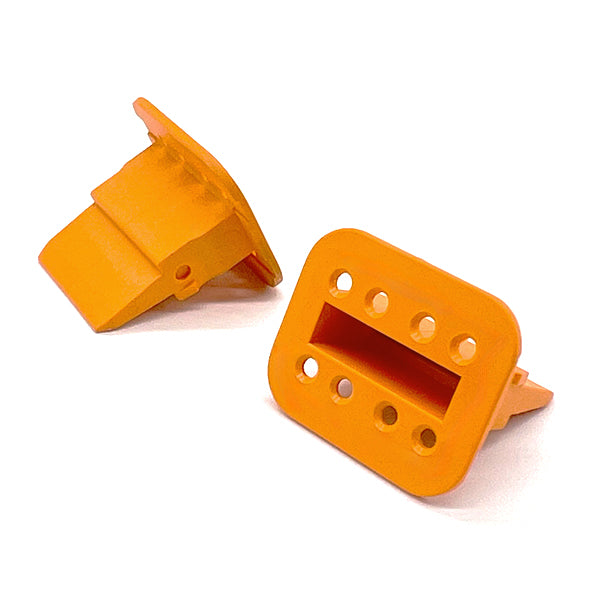 8 Pin Orange Wedgelock for DT Water Proof Connector Plug, Male