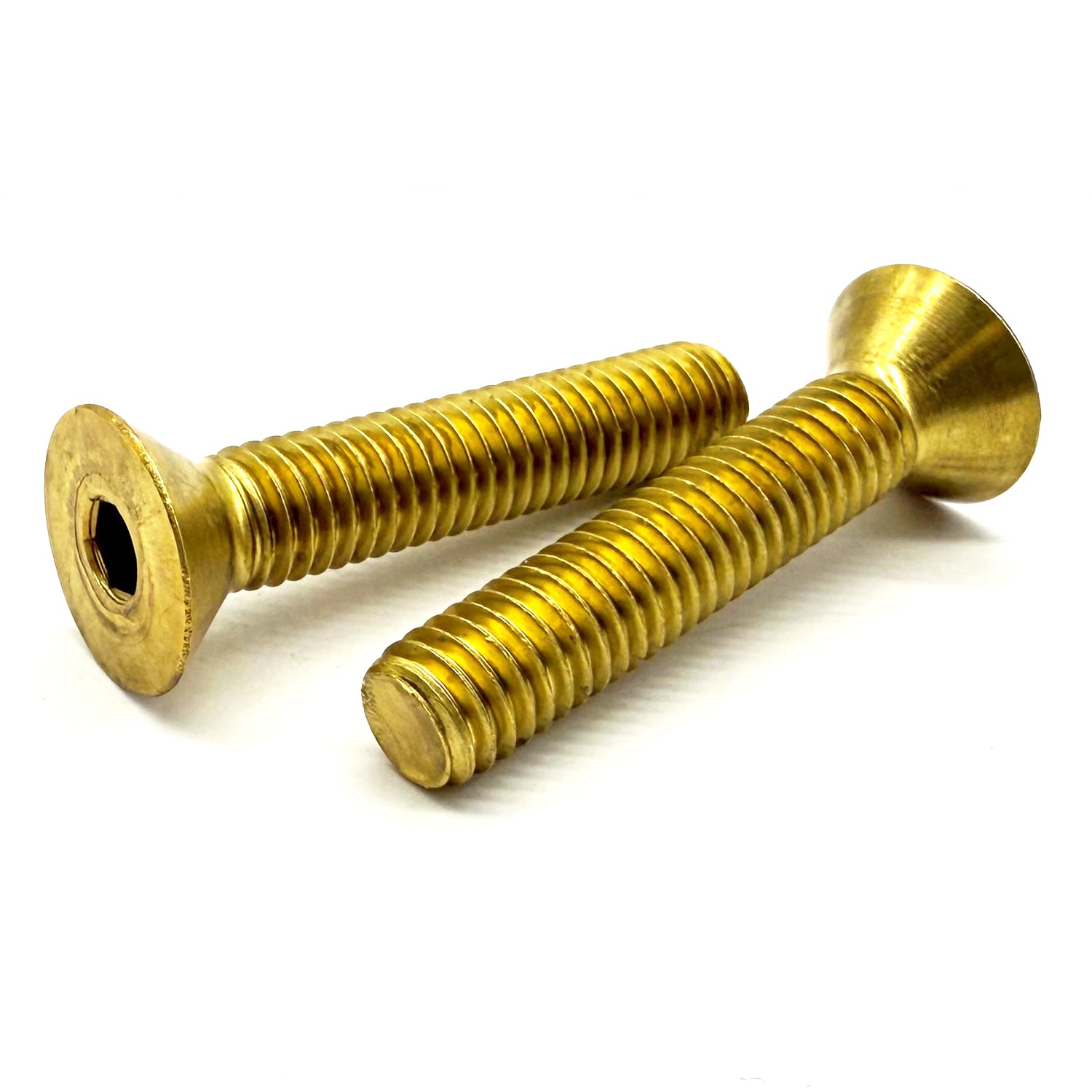 #8-32x1" Brass Flat Head Socket Cap Screw