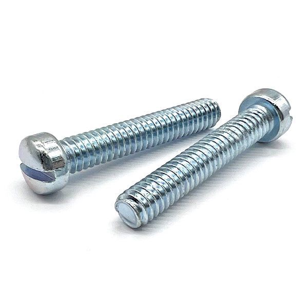 1/4"-20x3/4" Slotted Fillister Head Machine Screws Zinc Clear