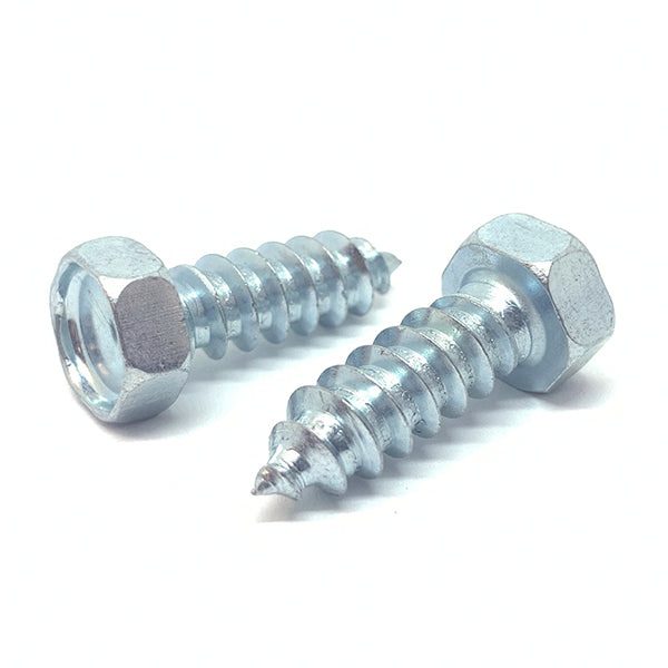 5/16x1" Hex Head Type A Self Tapping Sheet Metal Screws Zinc