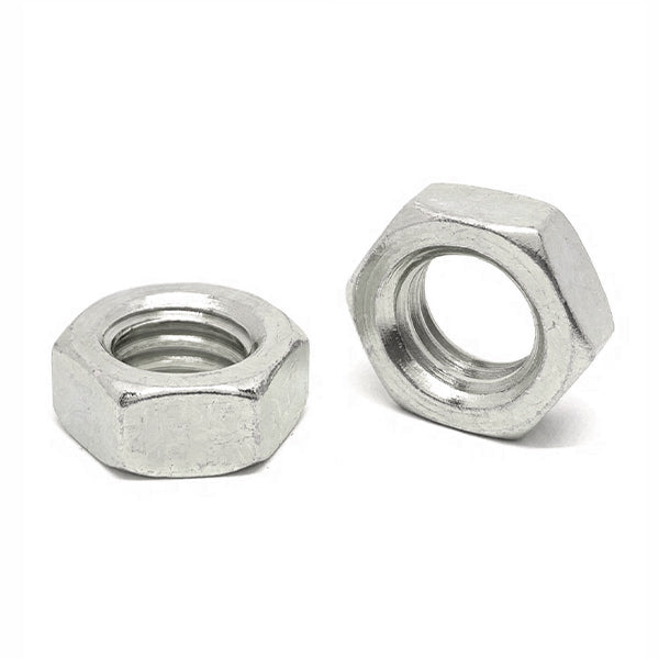 7/16"-20 18-8 (304) Stainless Steel Hex Jam Nuts