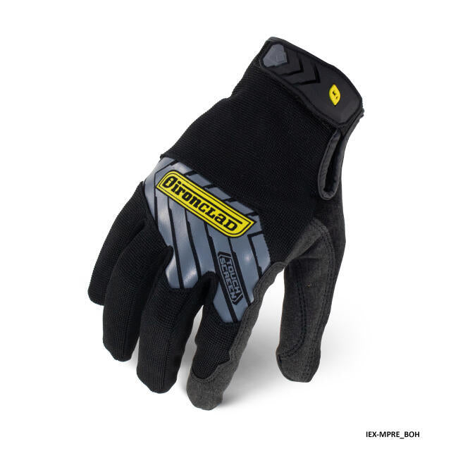 Ironclad Reinforced Pro Touch Screen Black Gloves