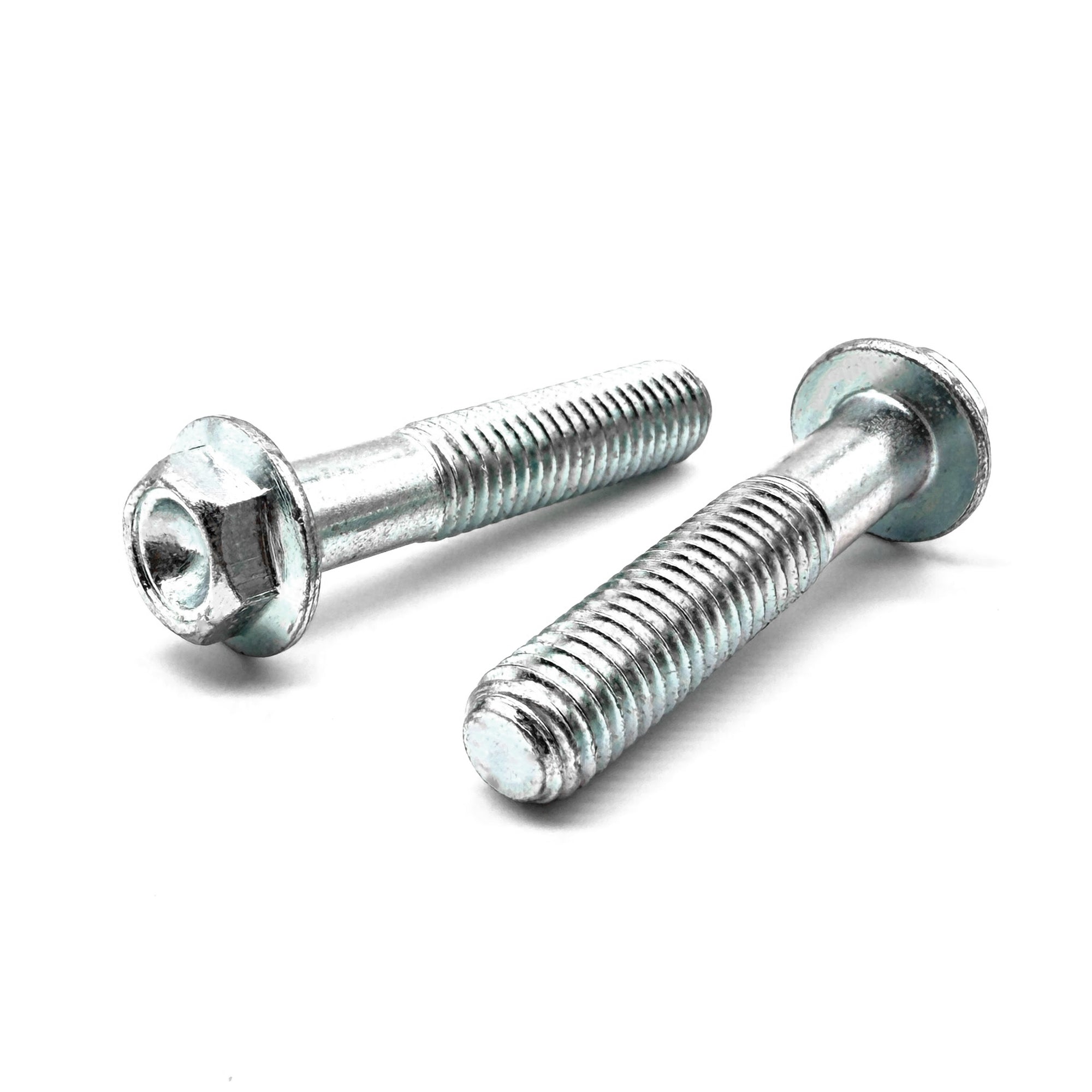 M8-1.25x40 Hex Flange Bolt Bowl Head Off Road Moto Hardware Zinc