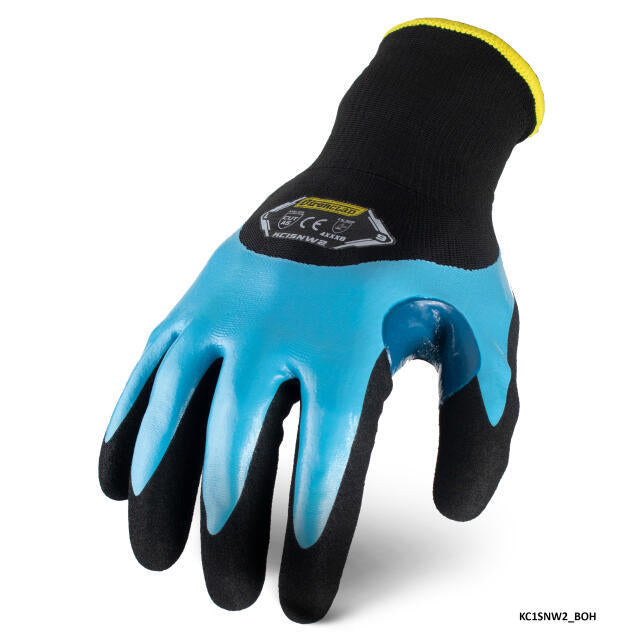 Ironclad Knit A2 Insulated Nylon Sandy Nitrile 3/4 Dip Touch Screen Gloves