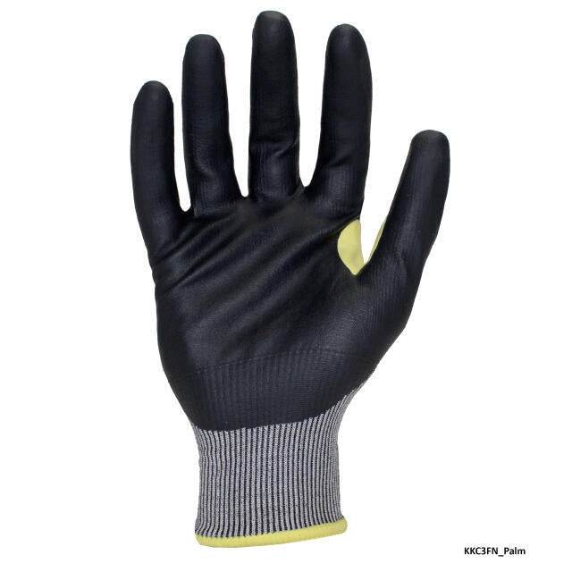 Ironclad Knit A3 Cut Rating HPPE Yarn Foam Nitrile Touch Screen Gloves