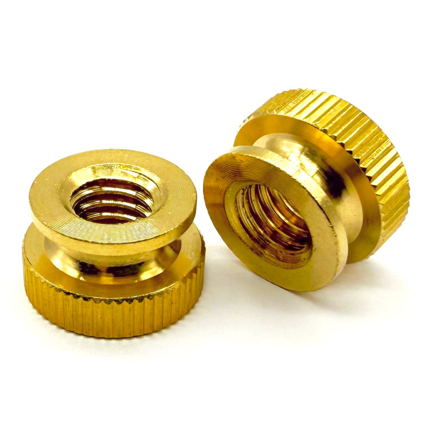 1/4"-20 Brass Knurled Thumb Nut