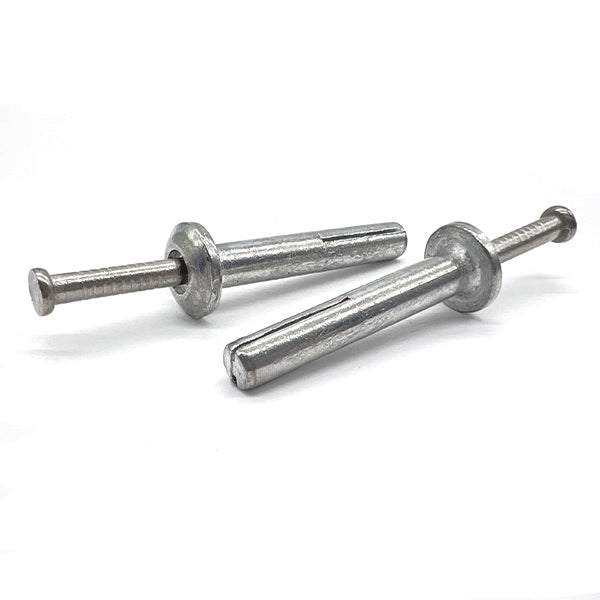 1/4"x1" Mushroom Head Hammer Drive Anchors Zinc Alloy w/ 304 Stainless Steel Nails