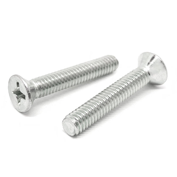 1/4"-20x1/2" 316 Stainless Steel Phillips Flat Head Machine Screws