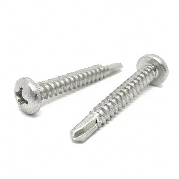 #12x1" Stainless Steel Phillips Pan Head #3 Point Self Drilling Screws