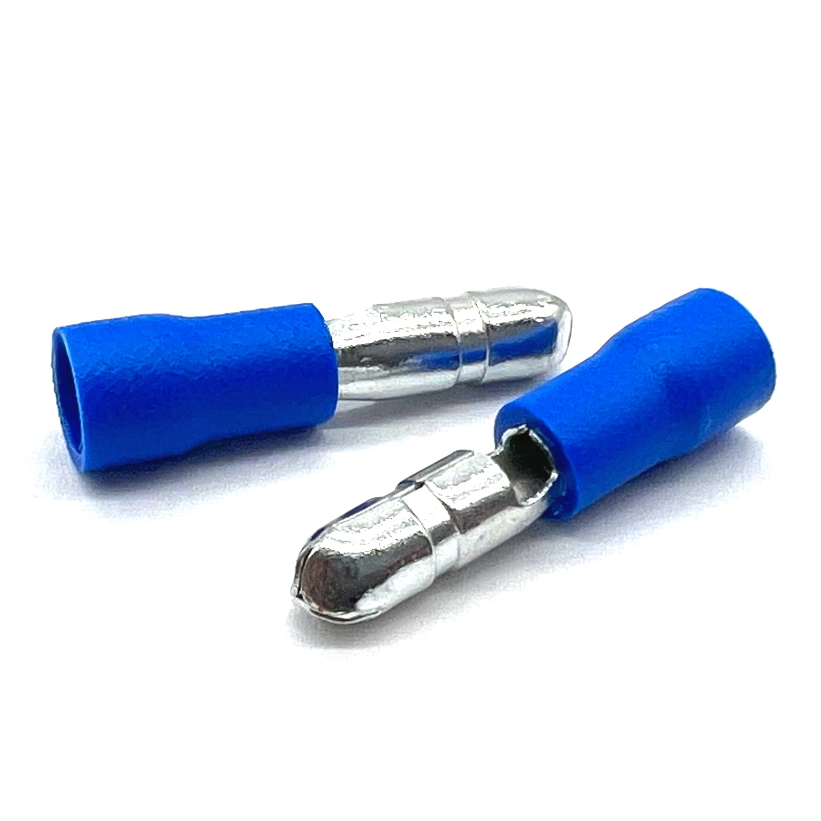Blue PVC/Vinyl Male Bullet Crimp Connector, AWG 16-14