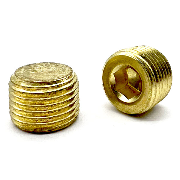 1/4"-18 Dry-Seal Pipe Plugs Brass