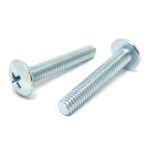 1/4"-20x1/2" Phillips Truss Head Machine Screws Zinc