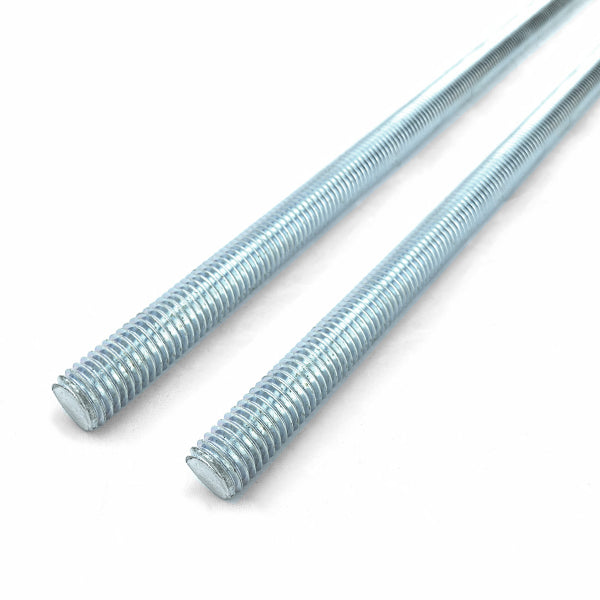 12-24x3' ft Fully Threaded Rod Grade A Zinc Clear