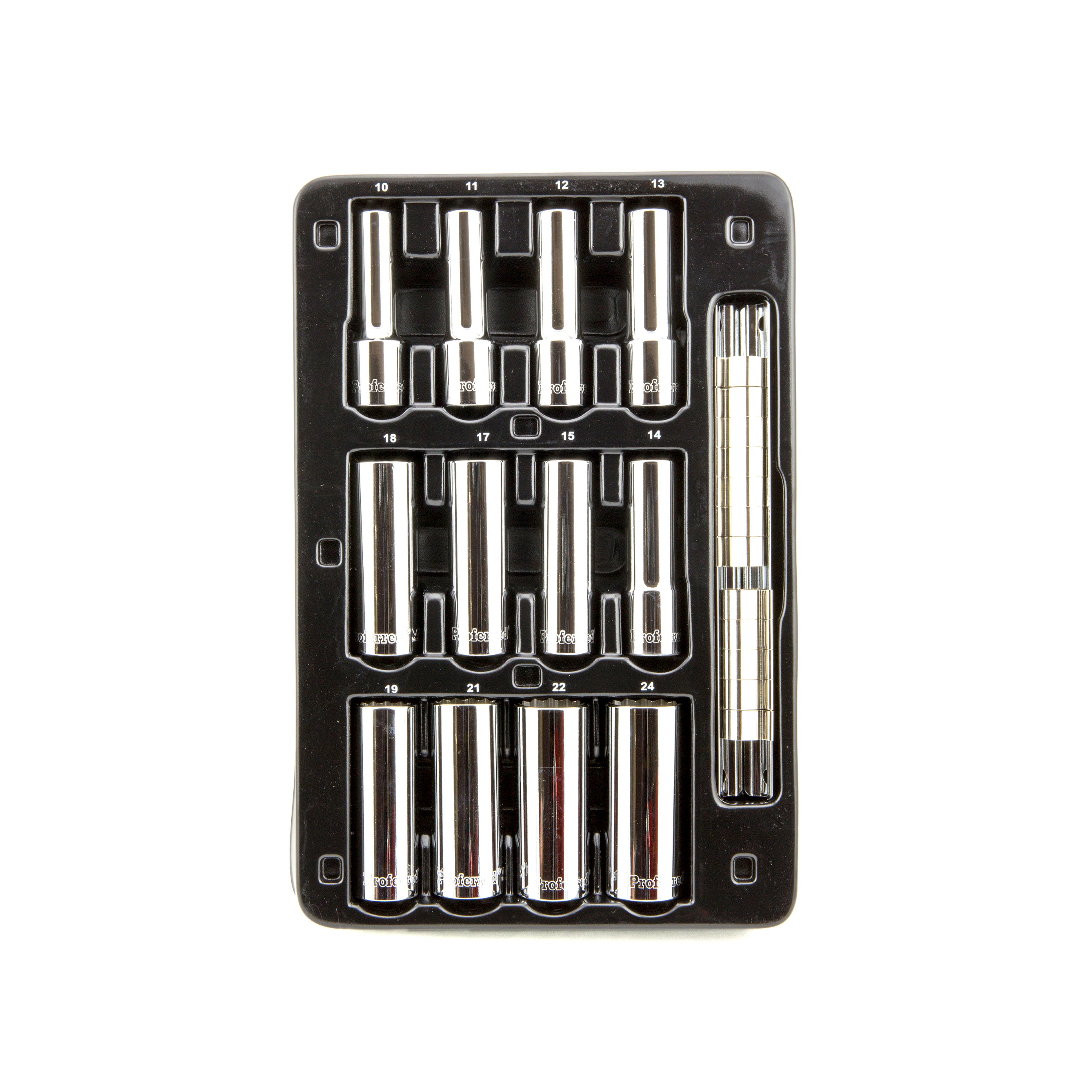 12 Piece Proferred 12 Point Deep Standard Metric Socket Set (1/2" Drive)