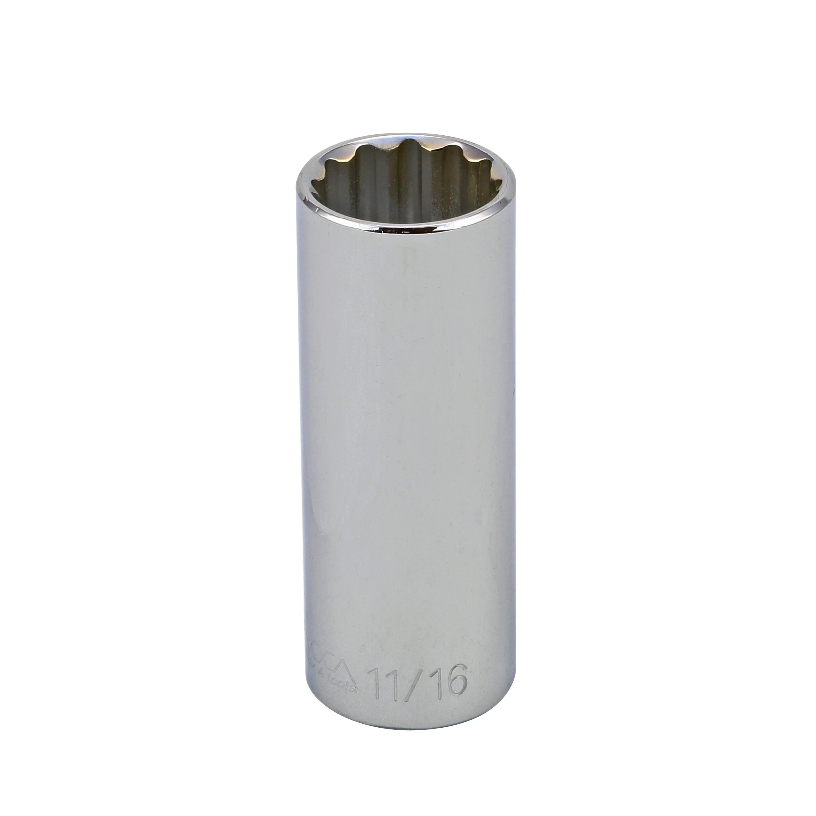 11/16" - 3/8" Drive 12 Point Inch Deep Socket
