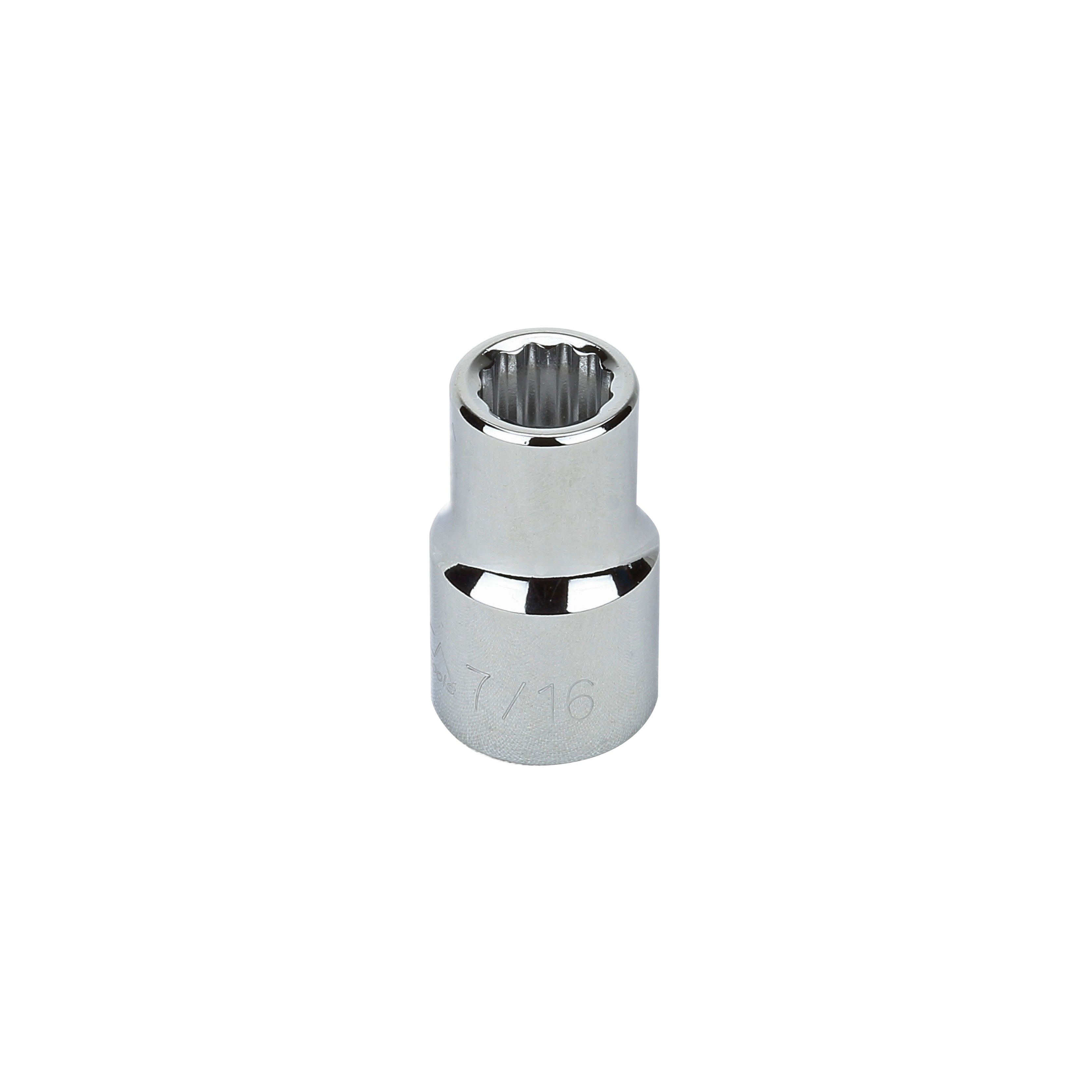 7/16" - 1/2" Drive 12 Point Inch Socket