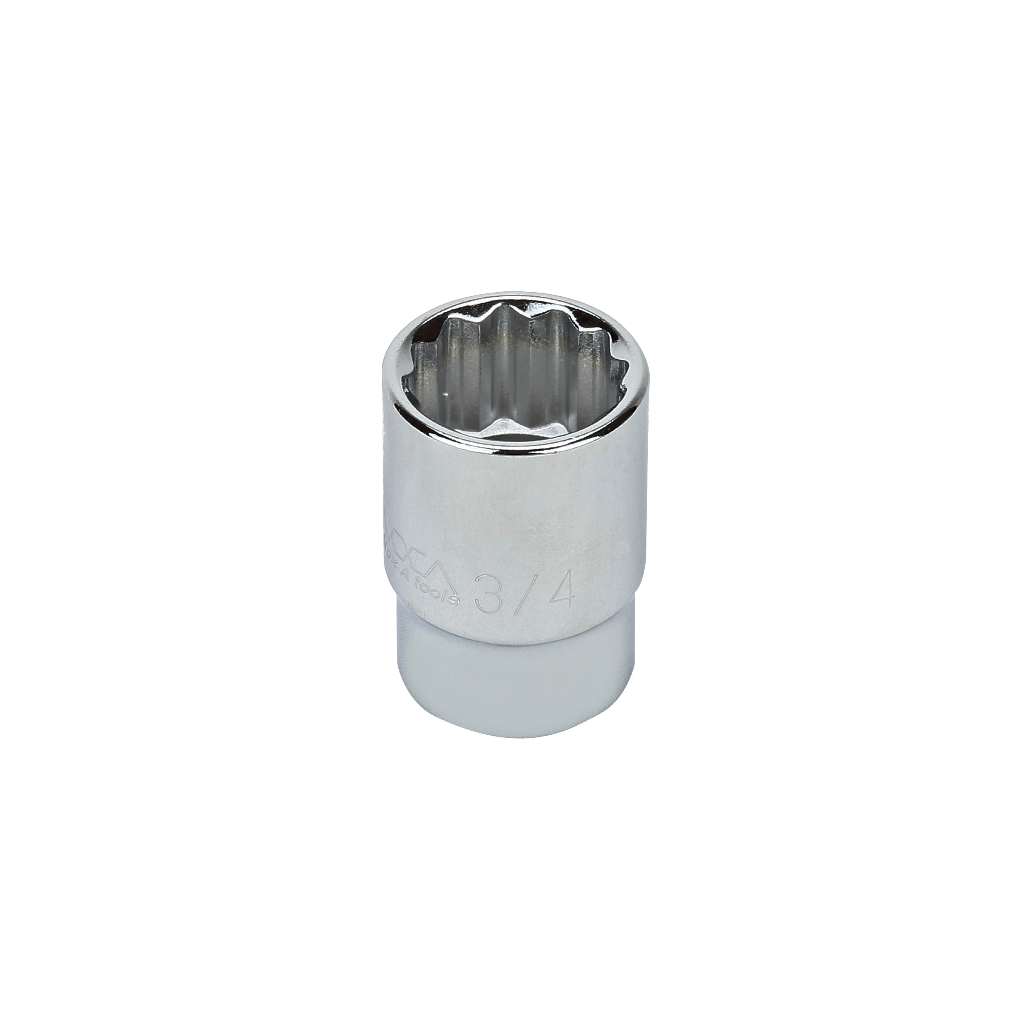 3/4" - 1/2" Drive 12 Point Inch Socket
