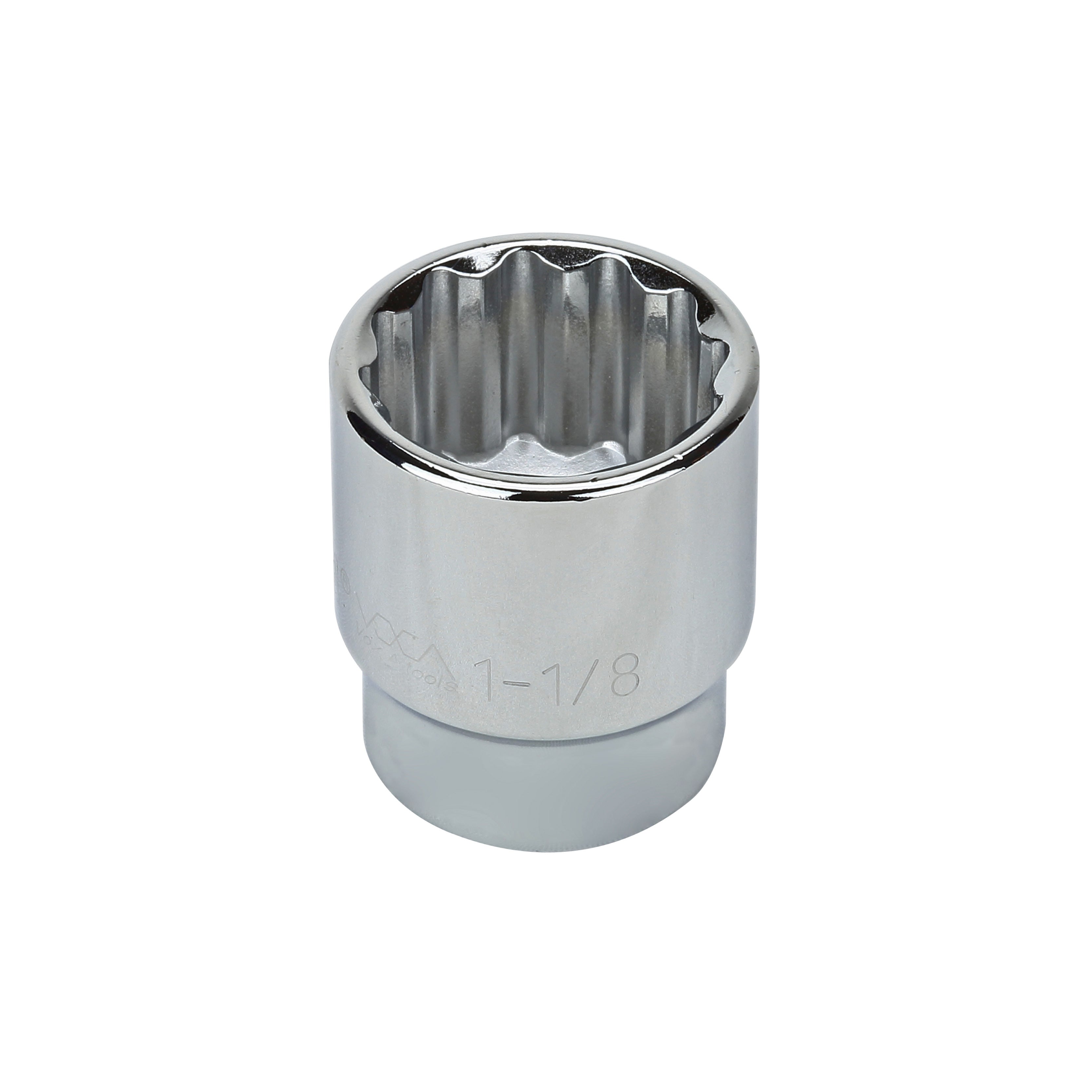 1-1/8" - 1/2" Drive 12 Point Inch Socket