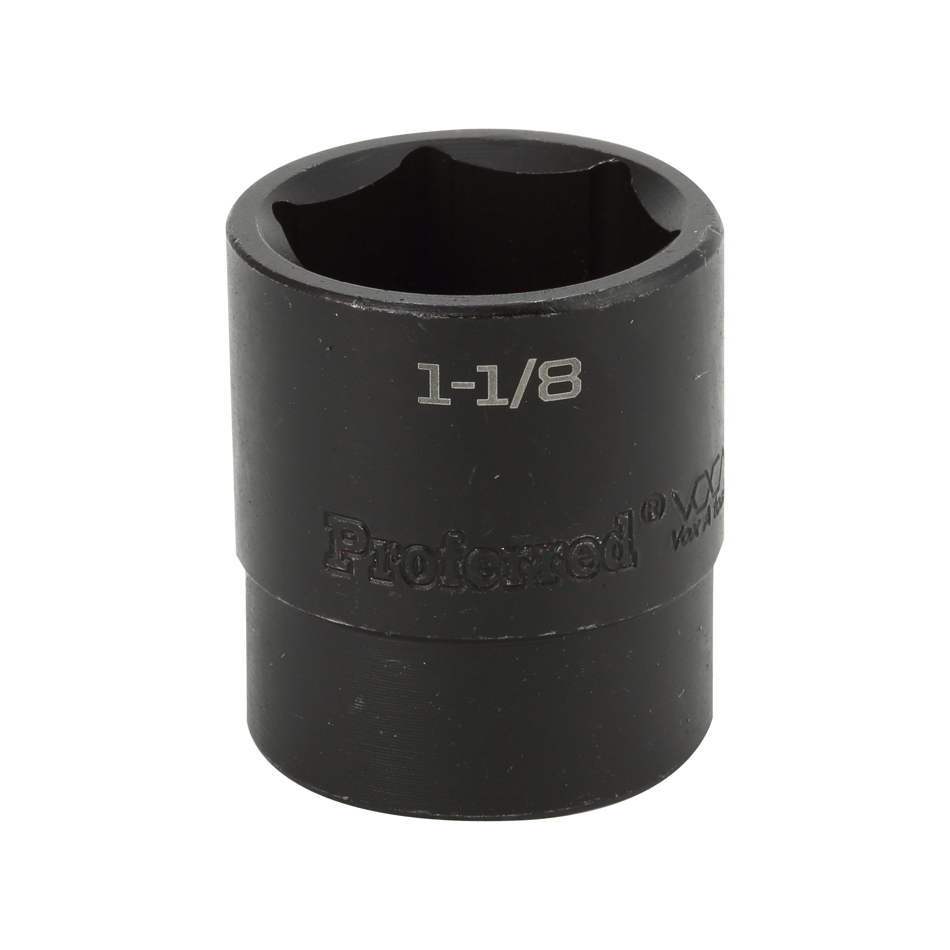 1-1/8" - 1/2" Drive 6 Point Inch Impact Socket Impact
