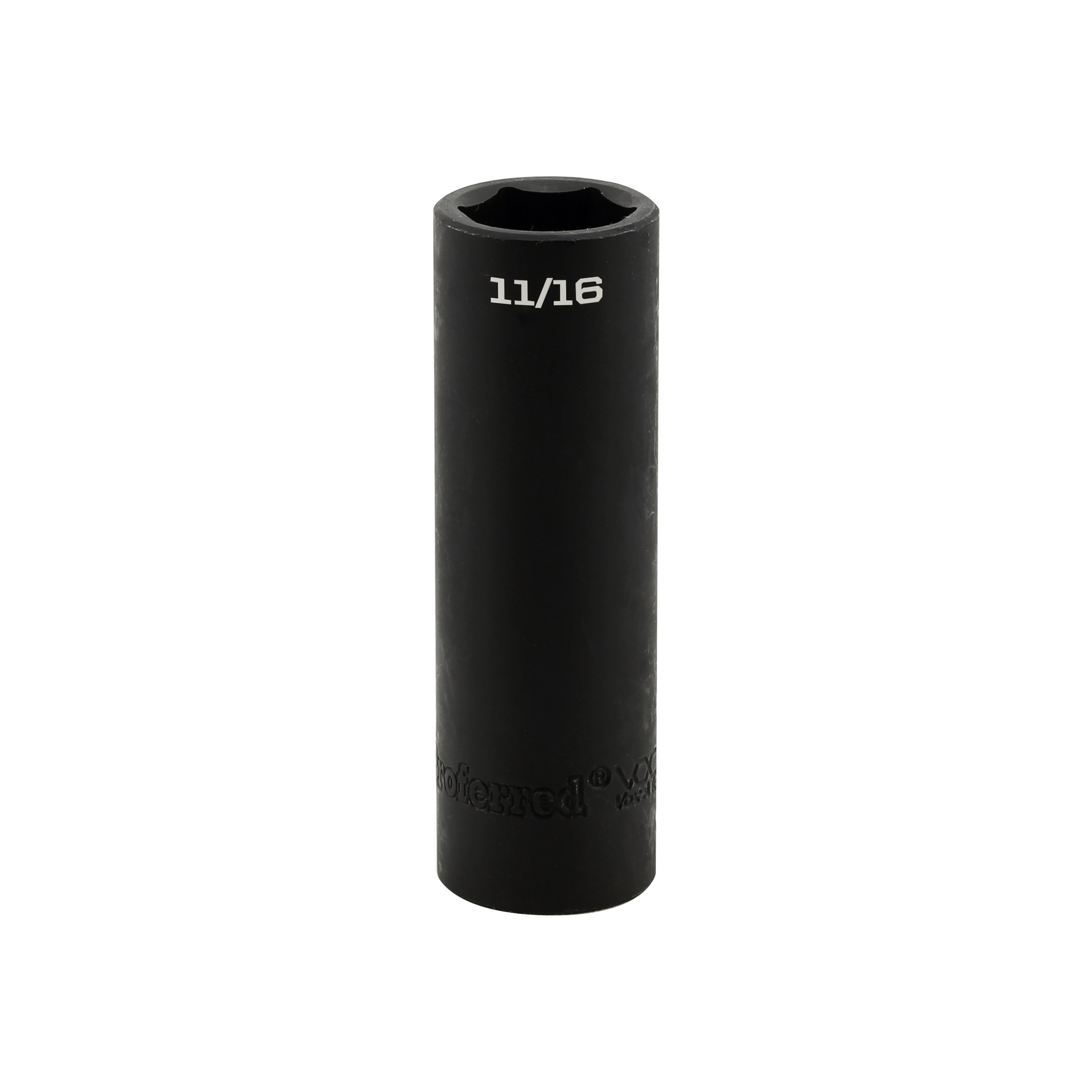 11/16" - 1/2" Drive 6 Point Inch Deep Impact Socket Impact