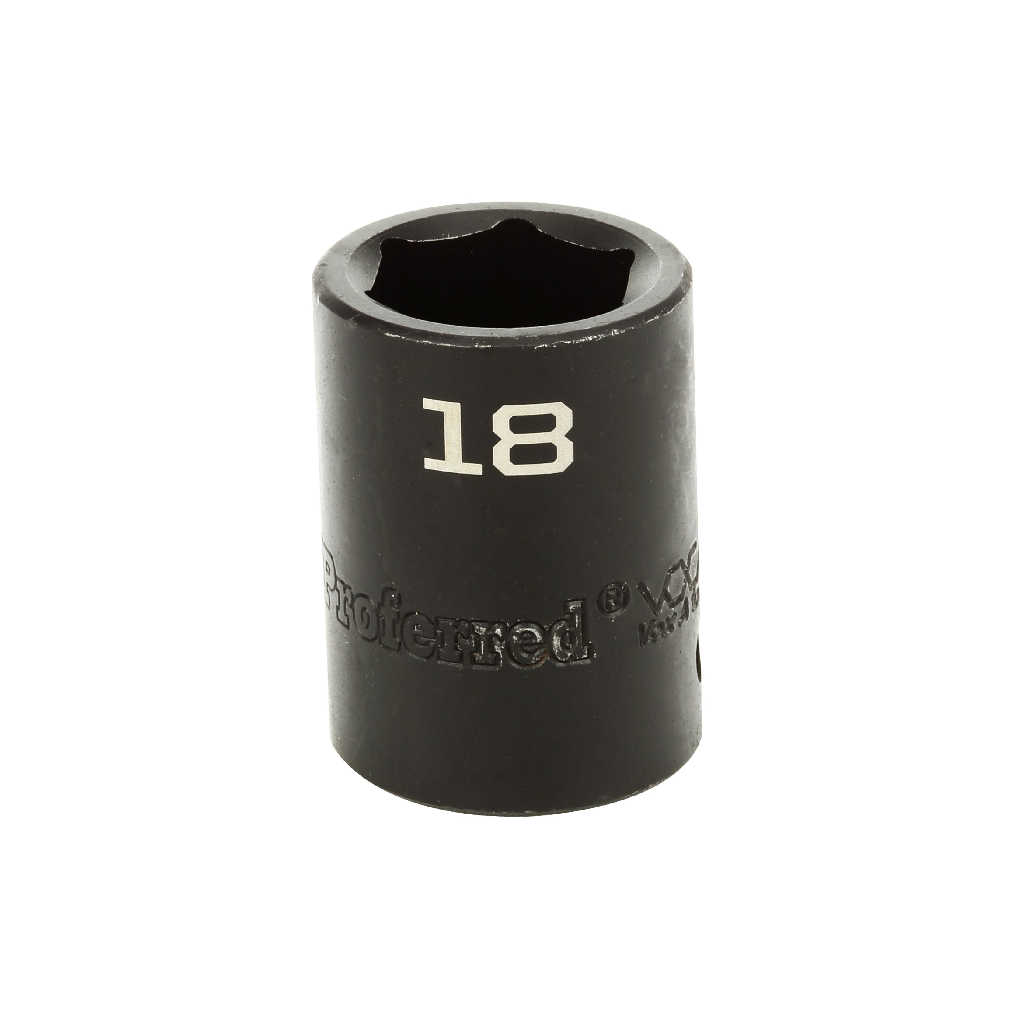 18MM -1/2" Drive 6 Point Metric Impact Socket Impact