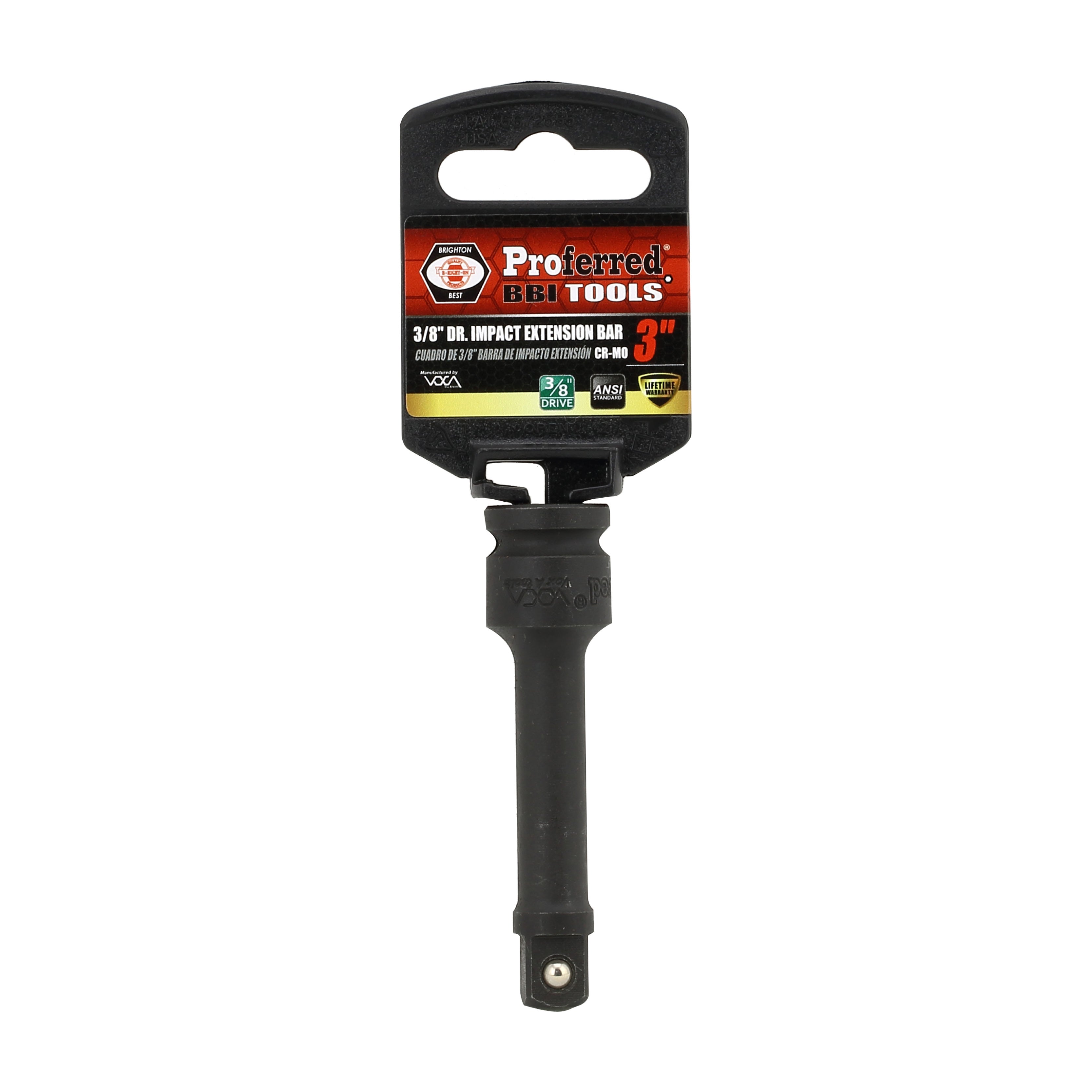 3/8" Drive 3" Impact Extension Bar