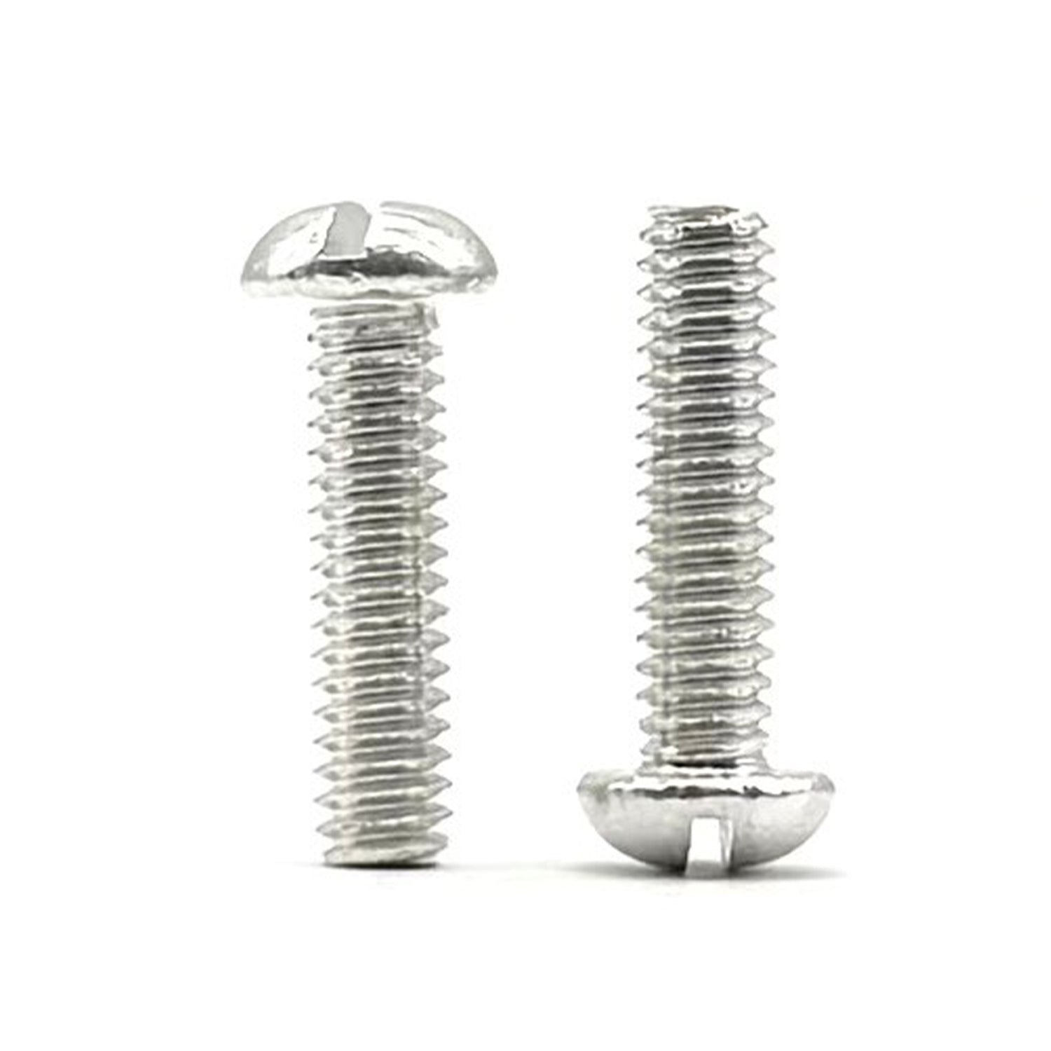 #10-32x1-1/2" Aluminum Slotted Round Head Machine Screw