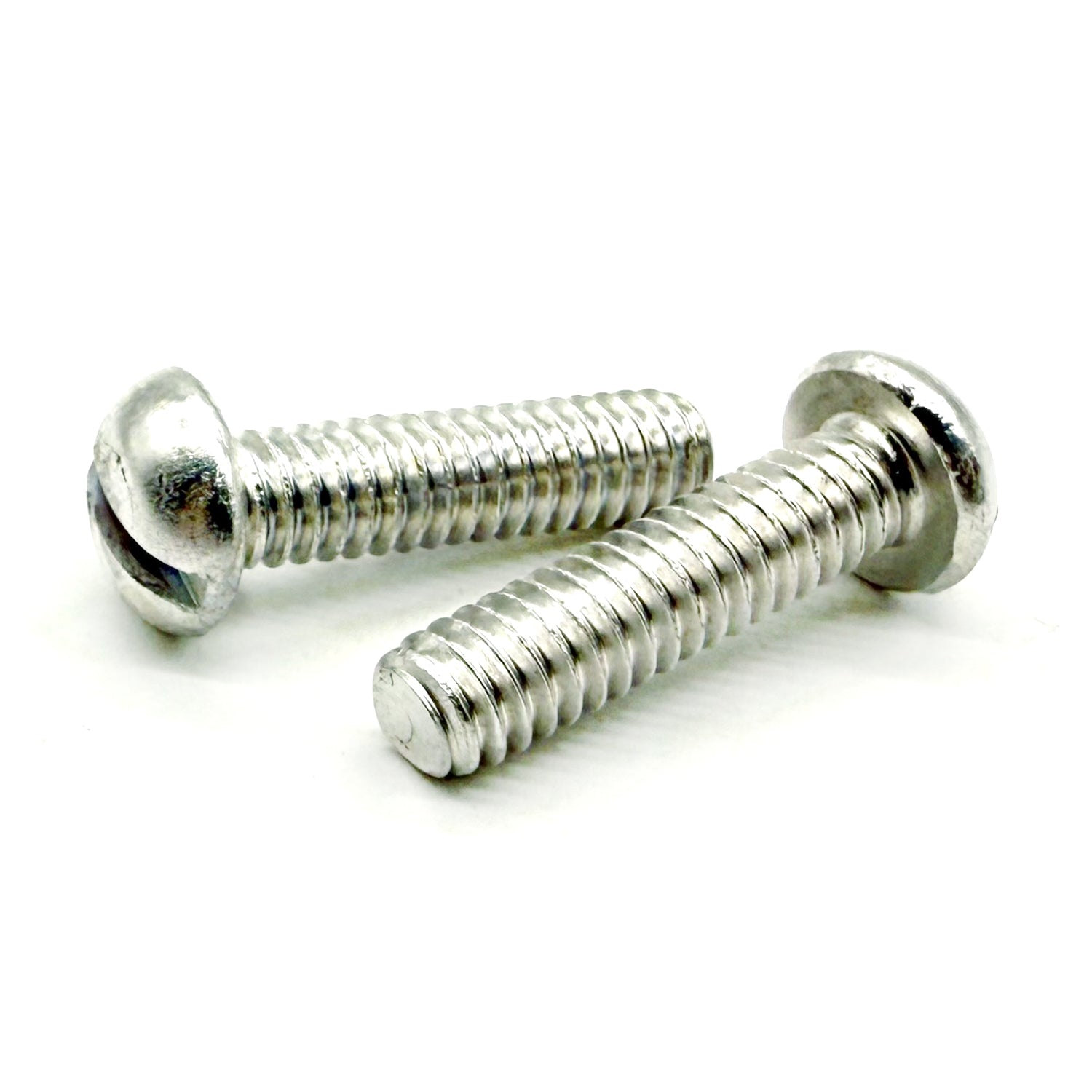 1/4"-20x1-1/4" Aluminum Slotted Round Head Machine Screw