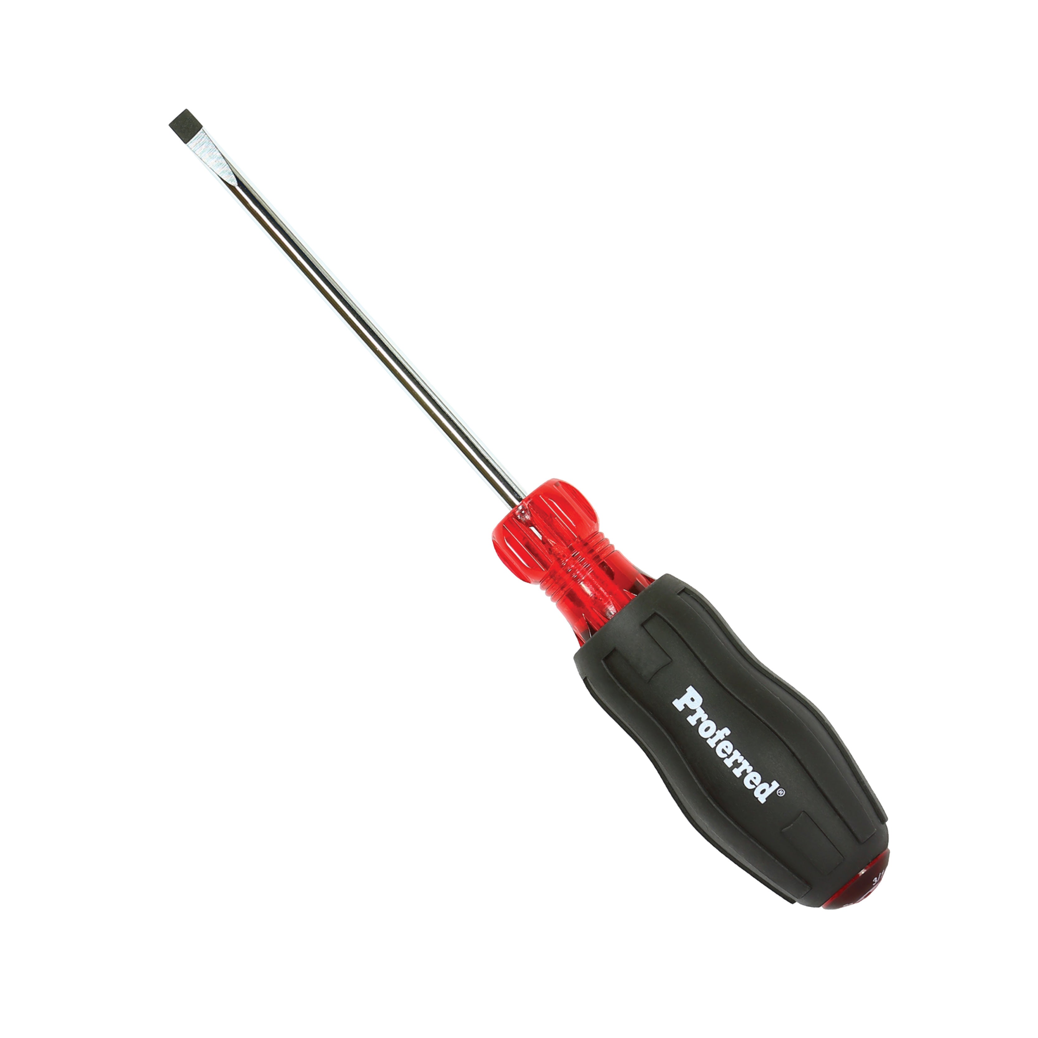 1/4"x8" Proferred Acetate Cushion Grip Slotted Screwdriver